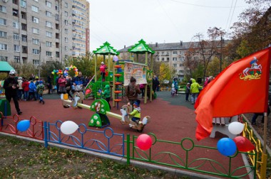 В Подольске 6 октября открыли три новые детские игровые площадки