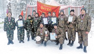 Участники команды «Витязь-Быково» – победители зимнего этапа военно-спортивной игры «Юнармейские старты-2018».