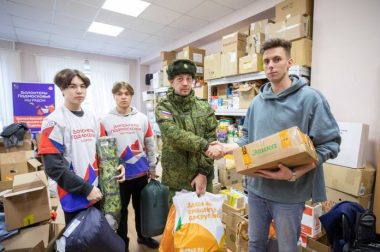 Необходимые вещи для бойцов собрали в Подольске по просьбе добровольца